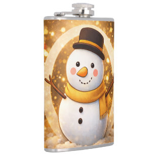 Snowman Hip Flask