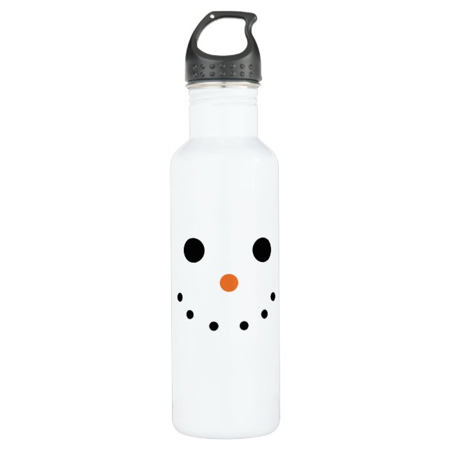 Snowman Holiday 710 Ml Water Bottle (Front)