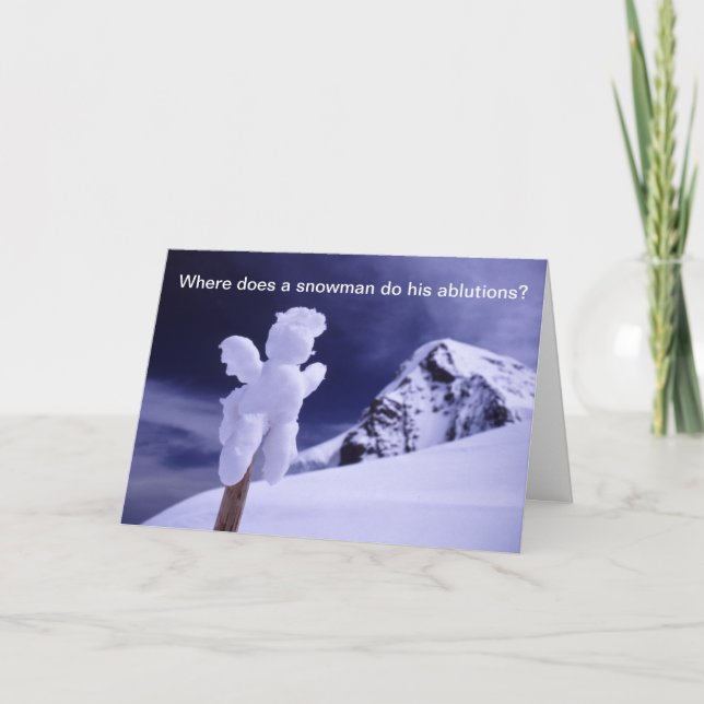 Snowman Holiday Card (Front)