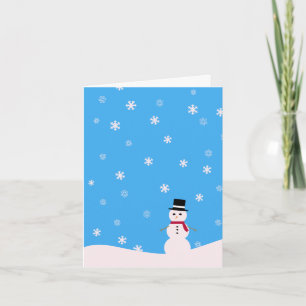 snowman holiday card