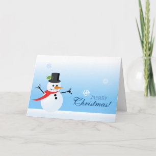 Snowman Holiday Card
