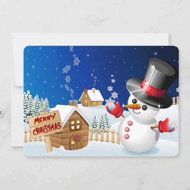 Snowman Holiday Card (Front)