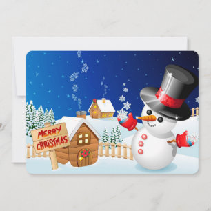 Snowman Holiday Card