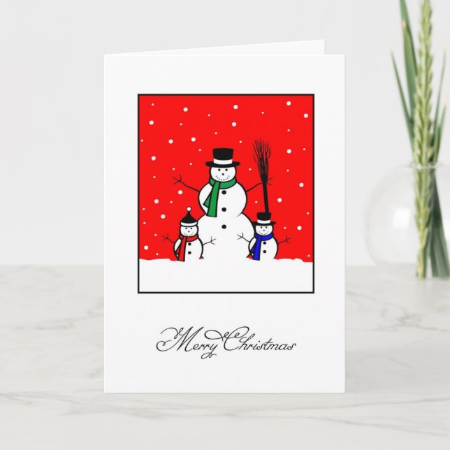 Snowman Holiday Card (Front)