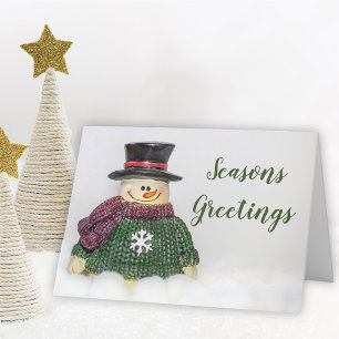 Snowman Holiday Card