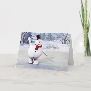 Snowman Holiday Card