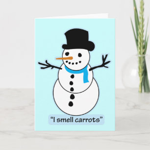 snowman holiday card