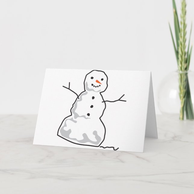 Snowman Holiday Card (Front)