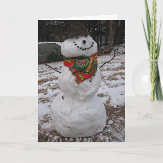 snowman holiday card (Front)