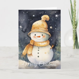 Snowman Holiday Card