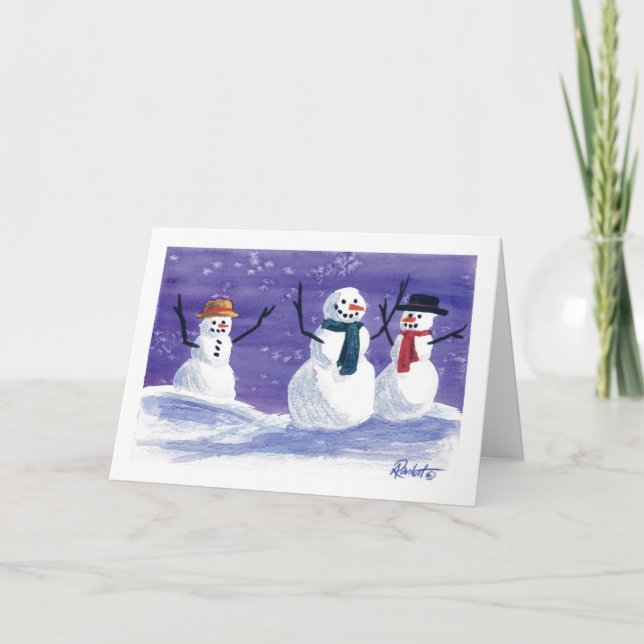 Snowman Holiday, Christmas Card (Front)
