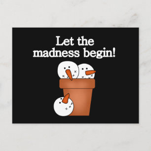 Snowman Holiday Madness T-shirts and Gifts