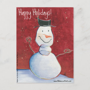 Snowman Holiday Postcards