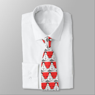 Snowman Holiday Tie