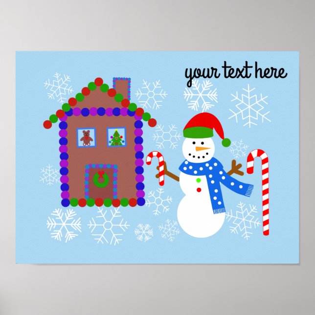 Snowman & House #1 Poster (Front)