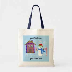 Snowman & House #1 Tote Bag