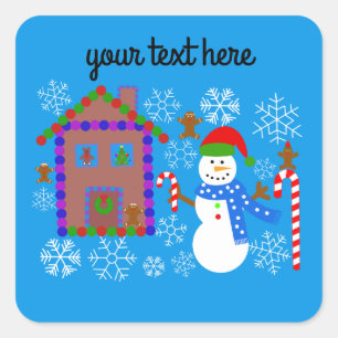 Snowman & House #2-2 Stickers