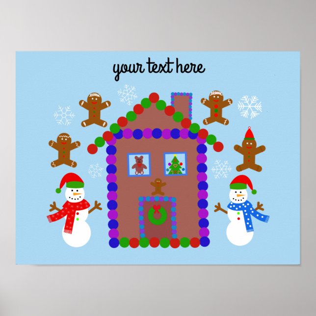 Snowman & House #3 Poster (Front)