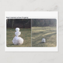 Snowman How It Started vs How It's Going Twitter