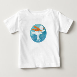 Snowman Ice Skater   Baby T-Shirt
