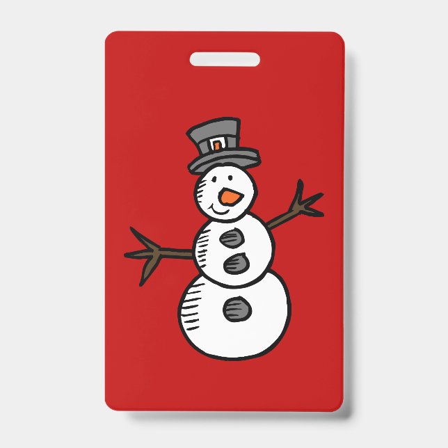 Snowman ID Badge (Front)