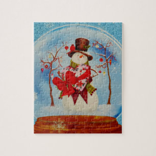Snowman in a Snow Globe Jigsaw Puzzle