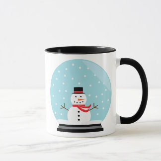 Snowman in a Snow Globe Mug