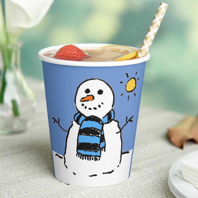 Snowman in Sunshine Paper Cups (Creator Uploaded)