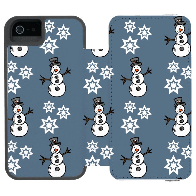 Snowman Incipio iPhone Wallet Case (Folio Open)