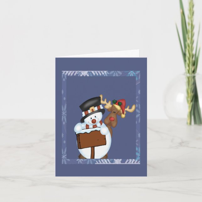 Snowman Invitation (Front)