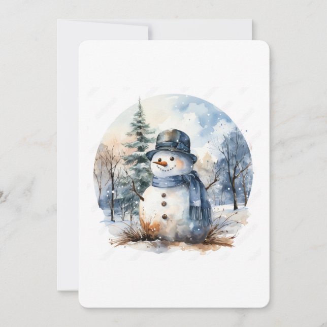 Snowman Invitation (Front)