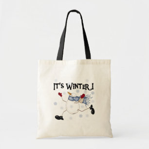Snowman It's Winter Tote Bag