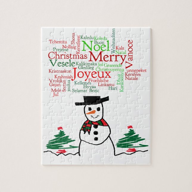 Snowman Jigsaw Puzzle (Vertical)