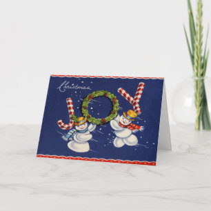 Snowman Joy Holiday Card