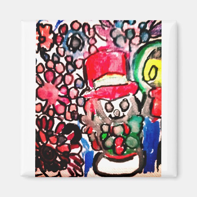 Snowman  joy magnet (Front)