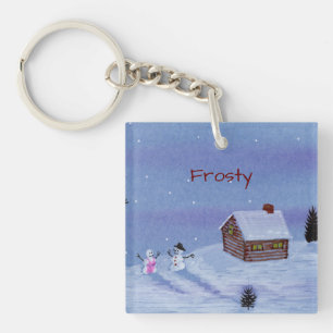 Snowman Key Ring