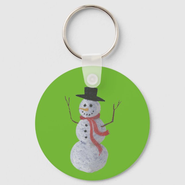 Snowman Key Ring (Front)