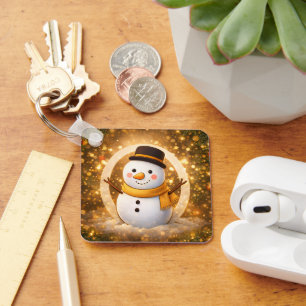 Snowman Key Ring