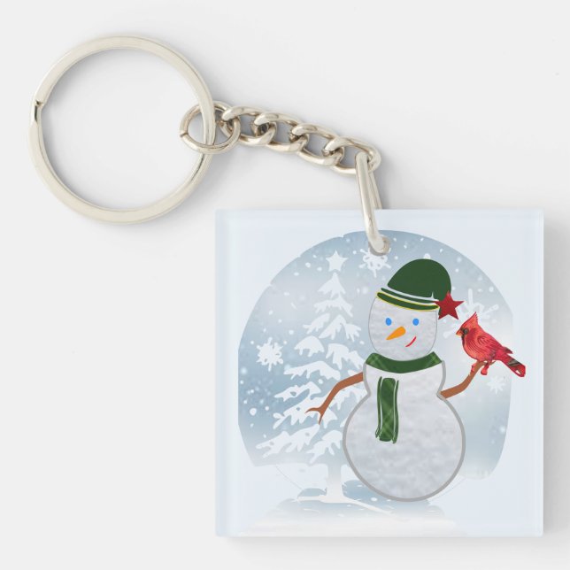 Snowman  key ring (Front)