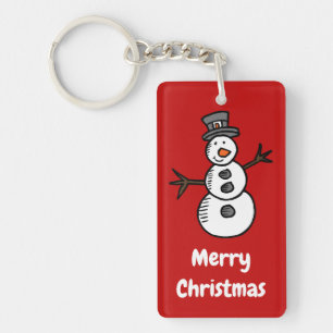 Snowman Key Ring