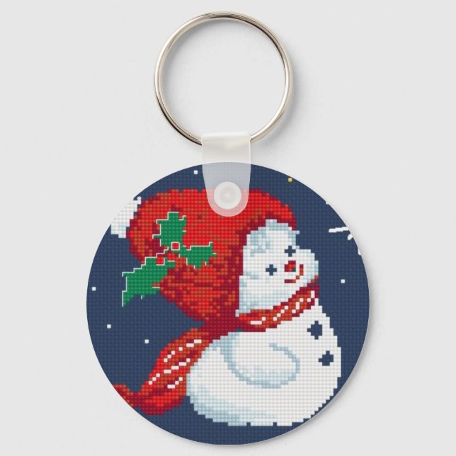Snowman Key Ring (Front)