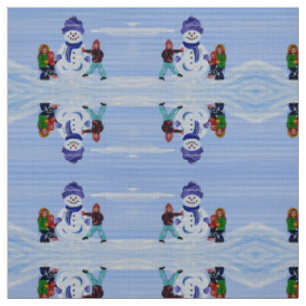 Snowman Kids Fabric
