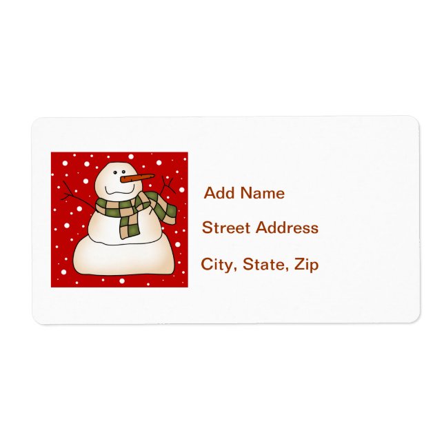 Snowman Labels (Front)
