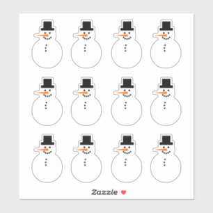 Snowman (Left-Facing) Winter Holiday Christmas