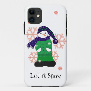 Snowman Let it Snow iPhone 11 Case
