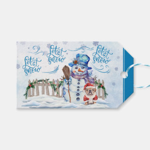 Snowman   Let it Snow Gift Tag
