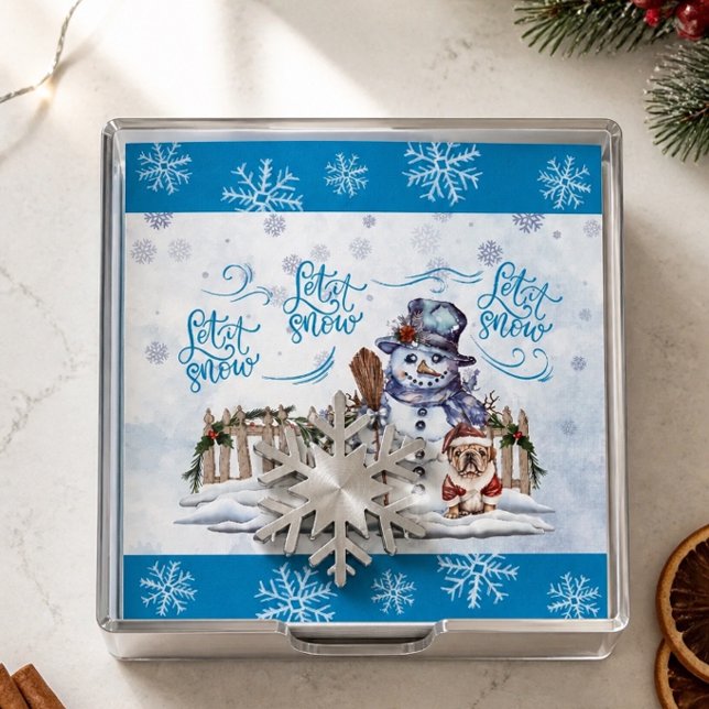 Snowman | Let it Snow Paper Napkin (Creator Uploaded)