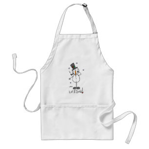 Snowman Let it Snow Standard Apron