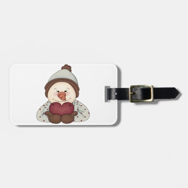 Snowman Love Luggage Tags (Front Horizontal)
