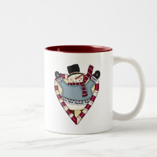 Snowman Love T-shirts and Gifts Two-Tone Coffee Mug